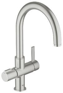 Grohe Red - Miscelatore monocomando per lavabo Duo, supersteel 30033DC0