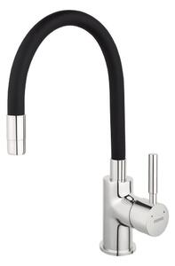 Miscelatore FERRO 70710,0C lavello verticale, telaio, elastico B/N