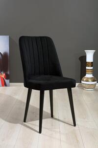 Skye Decor, Vega - Black, set di sedie (2 pezzi), nero, 100% MDF, 46 x 45 x 92 cm