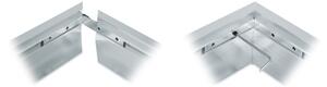 Cornice metallica per installazione di pannelli LED ZEUS 1195x295mm