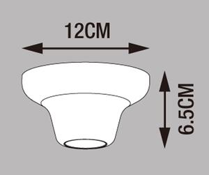 Plafoniera moderno Goteo bianco, in policarbonato, D. 12 cm 12x12 cm, INSPIRE