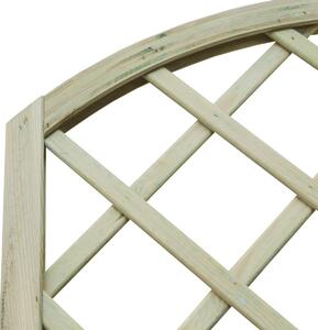 Pannello reticolato in legno Diagonale arco 90 x 180 cm