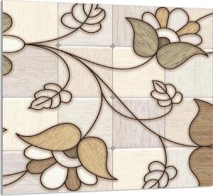 PIATTO IN VETRO PER CUCINA 65x60 Mosaico