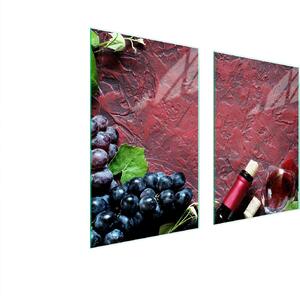 Piatto Di Protezione In Vetro Per Cucina 65X52 Vino