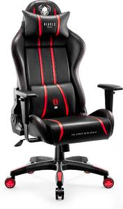 Diablo X-One 2.0 Gaming Chair Sedia da ufficio Braccioli regolabili Design ergonomico Cuscino collo/lombare King Size Nero/Rosso