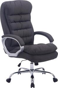 Sedia ergonomica da ufficio XXL - Sedia da ufficio - Tessuto di facile manutenzione UpleCholsthery | Colore: grigio scuro