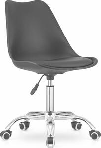 Sedia girevole Valora ALBA - nera | Sedia da ufficio ergonomica dal design semplice