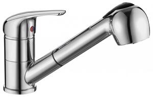 Aqualine 40 - Miscelatore per lavello con doccia estraibile, cromo 52137