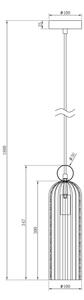 Maytoni MOD302PL-01W - Lampadario a sospensione con filo ANTIC 1xE14/40W/230V oro/bianco