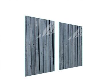 Piatto Di Protezione In Vetro Per Cucina 65X52 Legno