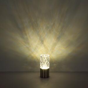 Globo Lampada da tavolo LED Lunki, nero opaco, altezza 19 cm, CCT