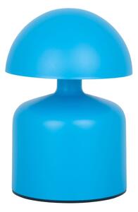 Lampada da tavolo blu con paralume in metallo (altezza 15 cm) Impetu - Leitmotiv