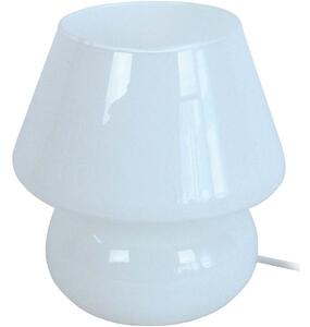 Lampade d’ufficio Tosel lampada da comodino tondo vetro bianco