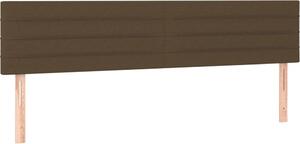 Testiera Marrone Scuro 180x5x78/88 cm in Tessuto