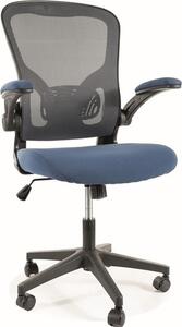 Sedia girevole DALAL - grigio / blu
