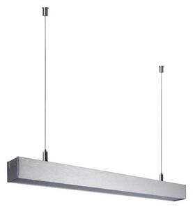 Plafoniera moderno Slimline LED , in alluminio, argento100x4 cm, INSPIRE