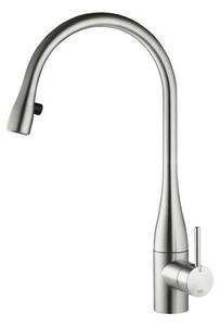 KWC Eve 4, miscelatore per lavabo, acciaio inox, alta pressione