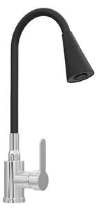 Rubinetto da cucina Rubinetto acqua Miscelatore da cucina Flessibile 2 tipi di getto Cromo 10903