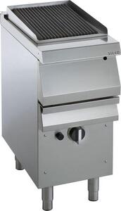 Griglia a vapore a gas KBS da 7,5 kW con vaschetta dell'acqua e valvola di scarico, base chiusa