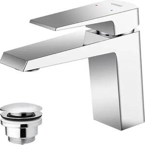 Miscelatore per lavabo con tappo a click-clack, cromo, SETTE CROMO