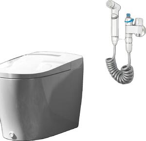 Rubinetto per lavabo, ABS resistente alla corrosione, dimensioni standard, doppio attacco per l'acqua, tubo flessibile estensibile, flusso d'acqua regolabile