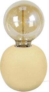 Lampade d’ufficio Tosel lampada da comodino tondo legno giallo