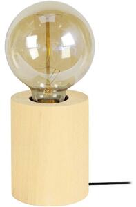 Lampade d’ufficio Tosel lampada da comodino tondo legno giallo