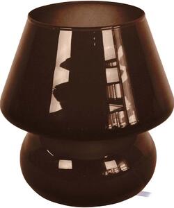 Lampade d’ufficio Tosel lampada da comodino tondo vetro marrone