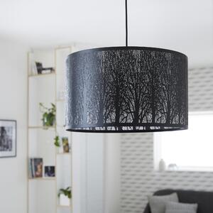 Lampadario Moderno Forest nero in metallo, D. 40 cm, L. 40 cm, 3 luci, INSPIRE