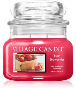 Village Candle Fresh Strawberries candela profumata 262 g