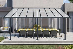 Tettoia per terrazza in alluminio Sierra Palram - Canopia 3 x 5,46 grigio