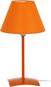 Lampade d’ufficio Tosel lampada da comodino tondo metallo arancia