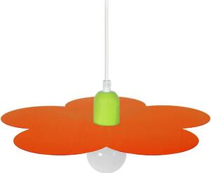 Lampadari, sospensioni e plafoniere Tosel Lampada a sospensione tondo metallo arancione e verde