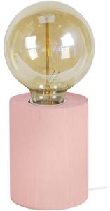 Lampade d’ufficio Tosel lampada da comodino tondo legno rosa
