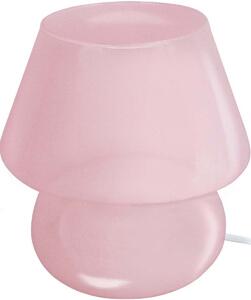 Lampade d’ufficio Tosel lampada da comodino tondo vetro rosa