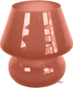 Lampade d’ufficio Tosel lampada da comodino tondo vetro terracotta