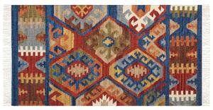 Tappeto di multicolore kilim fatto a mano 80 x 150 cm soggiorno camera da letto Beliani