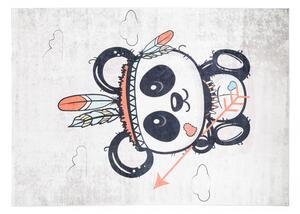 Tappeto per bambini con il motivo di un adorabile panda indiano Larghezza: 120 cm | Lunghezza: 170 cm