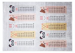 Tappeto per bambini con il motivo di una piccola tavola di moltiplicazione Larghezza: 160 cm | Lunghezza: 220 cm