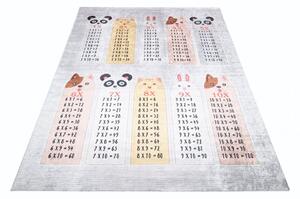 Tappeto per bambini con il motivo di una piccola tavola di moltiplicazione Larghezza: 140 cm | Lunghezza: 200 cm