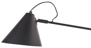 Lampada da parete in acciaio nero a 2 luci con paralumi a tamburo Braccio regolabile con interruttore Soggiorno moderno industriale Camera da letto Beliani