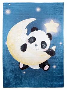 Tappeto per bambini con motivo panda sulla luna Larghezza: 160 cm | Lunghezza: 220 cm