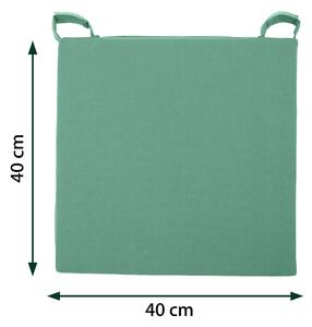 Cuscino per sedia verde 40 x 40 x Sp 4 cm