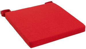 Cuscino per sedia rosso 40 x 40 x Sp 4 cm