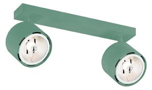 Argon Spot soffitto Chloe regolabile 2 luci, verde