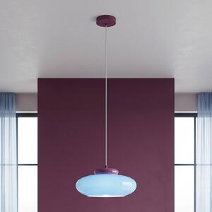 EGLO Lampada a sospensione Berardelli, dimmerabile, Violetto / Fucsia / Rosa, Soggiorno / Sala da pranzo, Vetro, Moderno, Lampada a sospensione