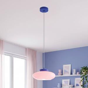 EGLO Lampada a sospensione Berardelli, dimmerabile, Giallo / Arancione, Soggiorno / Sala da pranzo, Vetro, Moderno, Lampada a sospensione