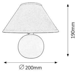 Rabalux 4904 - Lampada da tavolo ARIEL 1xE14/40W/230V