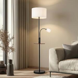 Lampada da terra Lindby, Aovan, Nero, Soggiorno, Metallo, Moderno