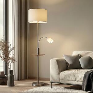 Lampada da terra Lindby, Aovan, Grigio, Soggiorno, Metallo, Moderno